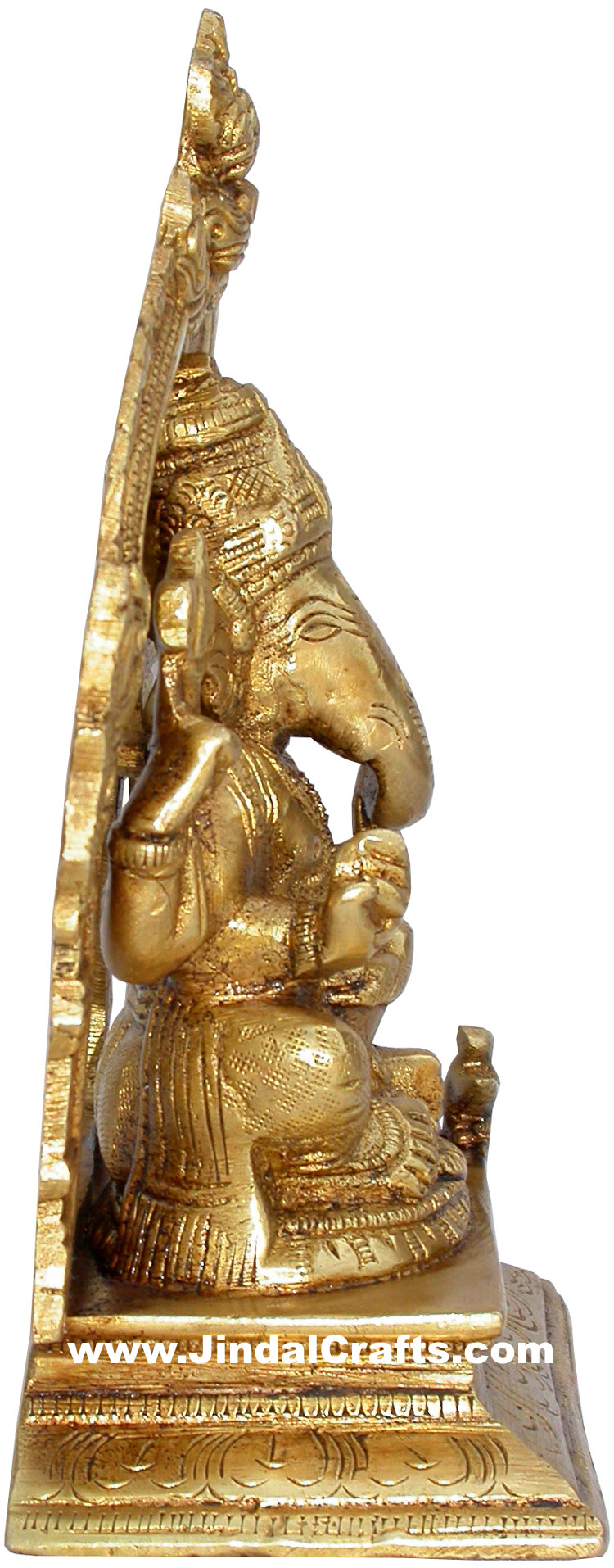 Handmade Brass Statue of God Ganesha India Brassware Handicraft Art Craft