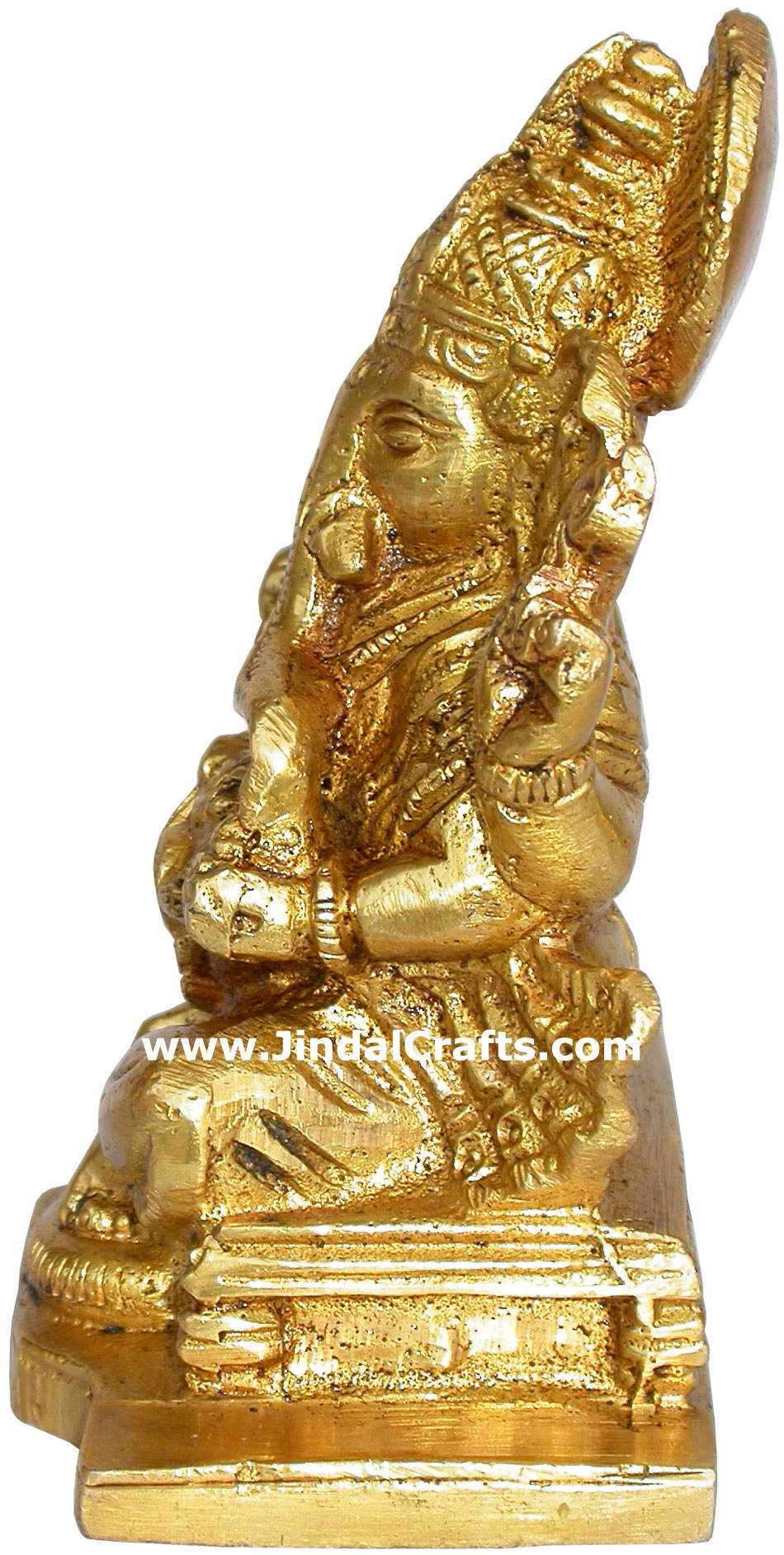 Ganesha - Hand Carved Indian Art Craft Handicraft Home Decor Brass Figurine