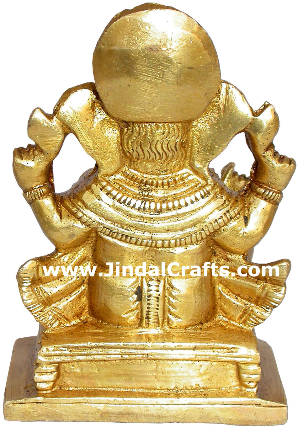Ganesha - Hand Carved Indian Art Craft Handicraft Home Decor Brass Figurine