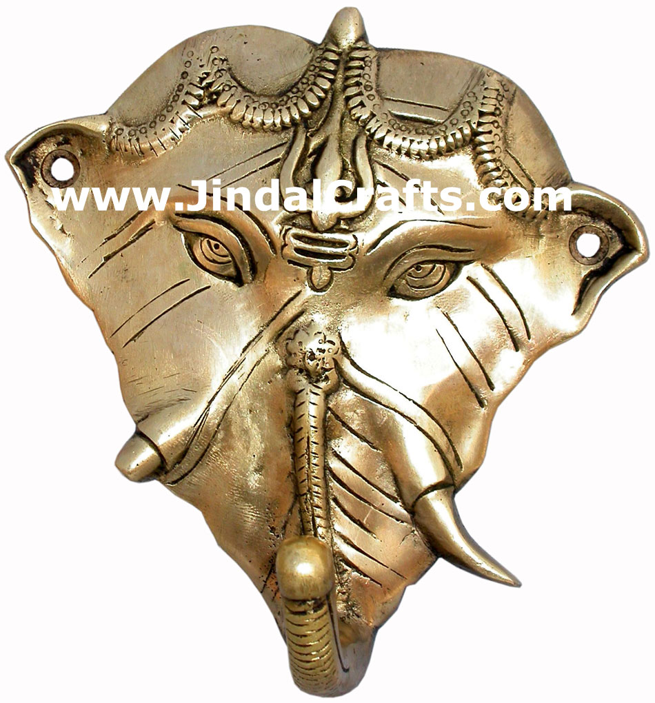 Ganesha - Hand Carved Indian Art Craft Handicraft Home Decor Brass Figurine