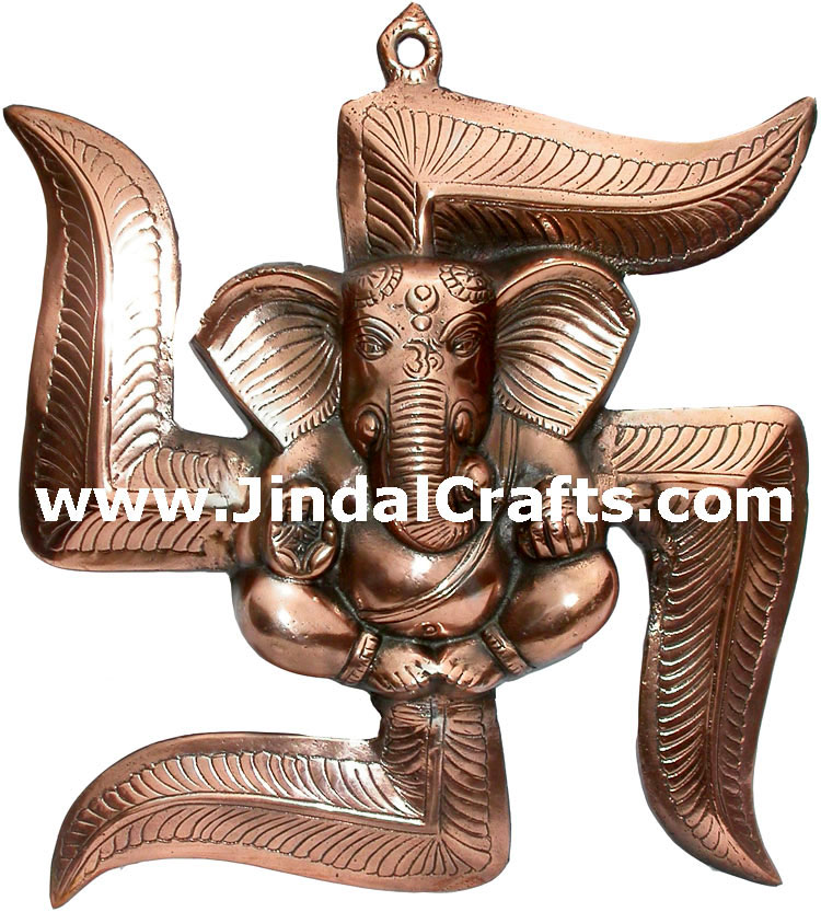 Ganesha - Hand Carved Indian Art Craft Handicraft Home Decor Aluminium Figurine