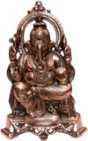 Ganesha - Hand Carved Indian Art Craft Handicraft Home Decor Aluminium Figurine