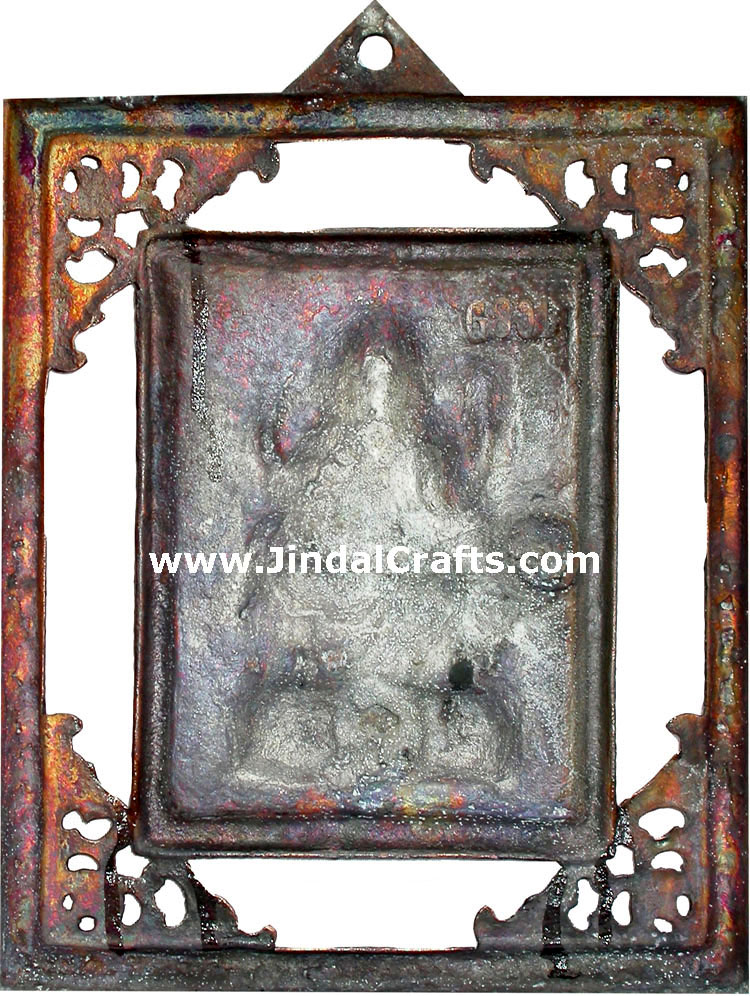 Ganesha - Hand Carved Indian Art Craft Handicraft Home Decor Aluminium Figurine