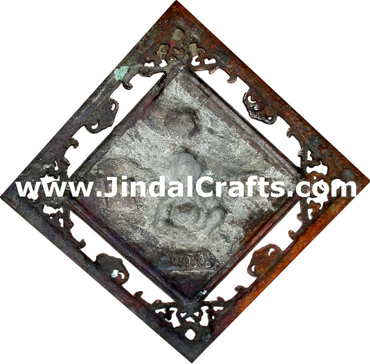 Ganesha - Hand Carved Indian Art Craft Handicraft Home Decor Aluminium Figurine
