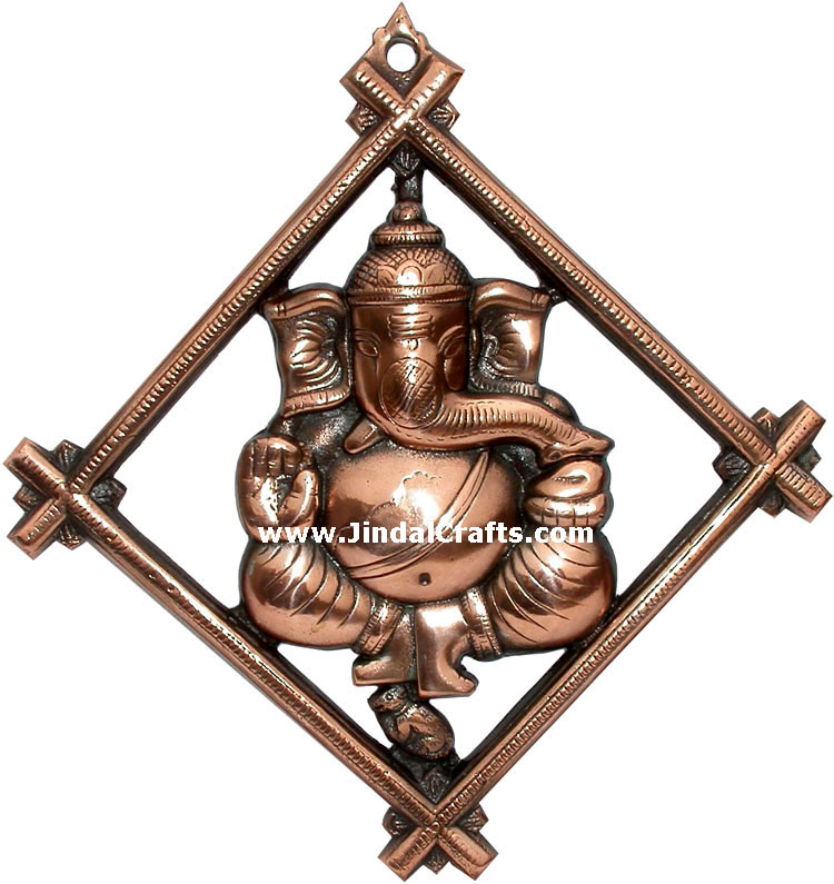 Ganesha - Hand Carved Indian Art Craft Handicraft Home Decor Aluminium Figurine
