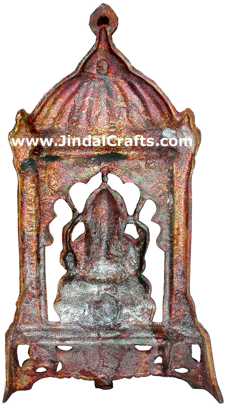 Ganesha - Hand Carved Indian Art Craft Handicraft Home Decor Aluminium Figurine
