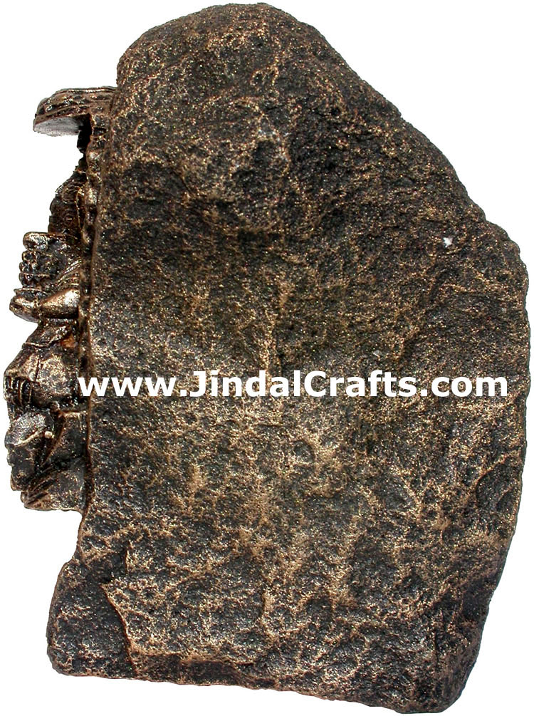Unique Hand Carved Stone Lord Ganesha Figure Indian Art