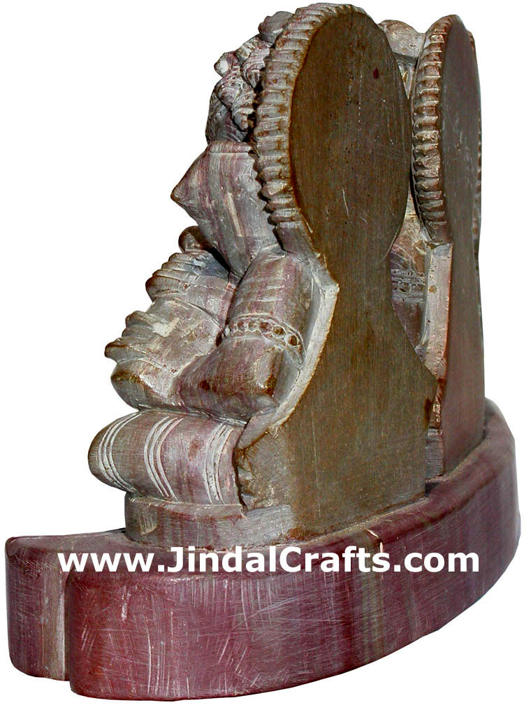 Musicians Lord Ganesha Set Hand Carved Stone Figure Indian Art Handicrafts Hindu