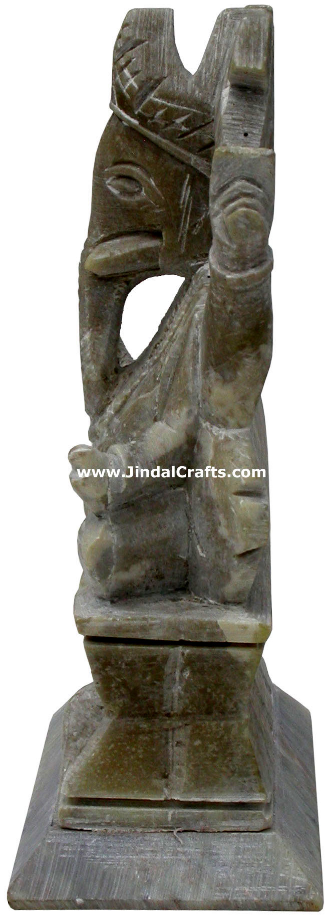 Handcarved Stone Ganesha Indian Stucpture Art