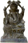 Handcarved Stone Ganesha Indian Stucpture Art