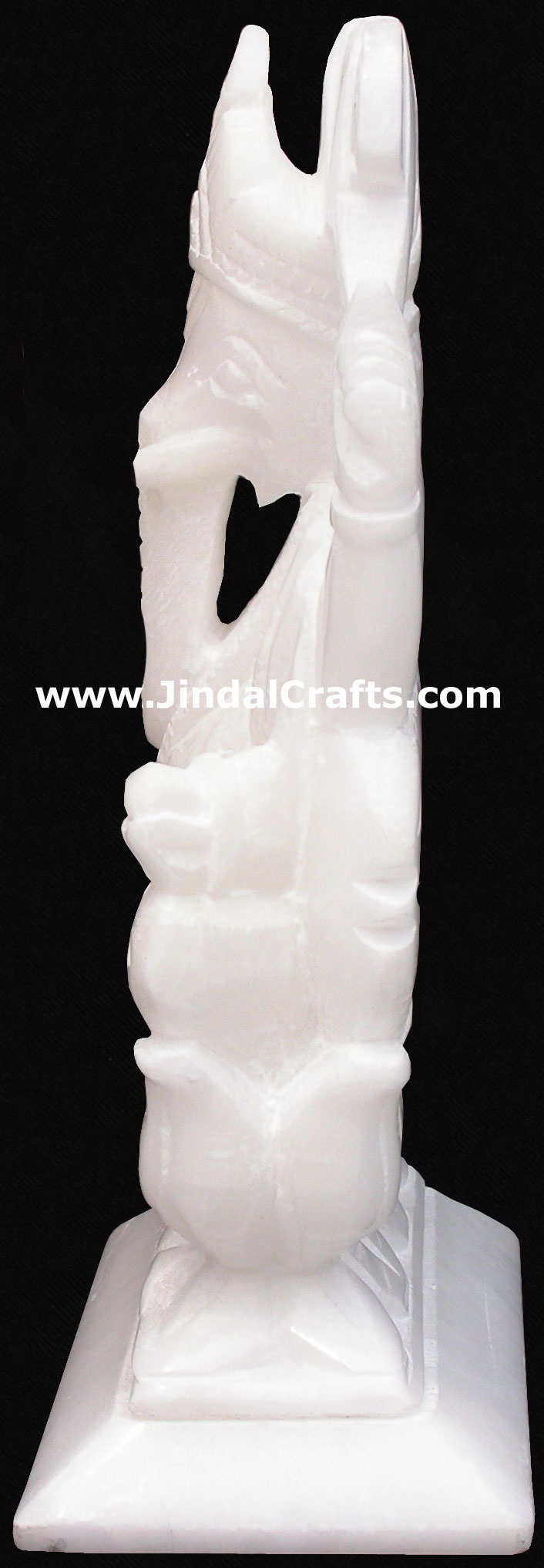 Handcarved Stone Ganesha Indian Stucpture Art