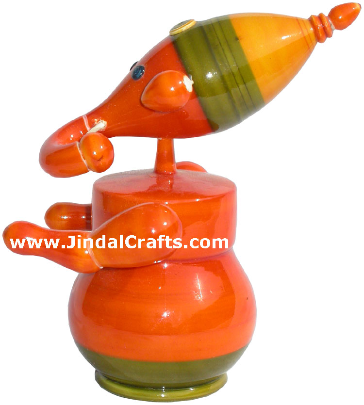 Hand Made Hand Painted Lord Ganesha India Religious Art