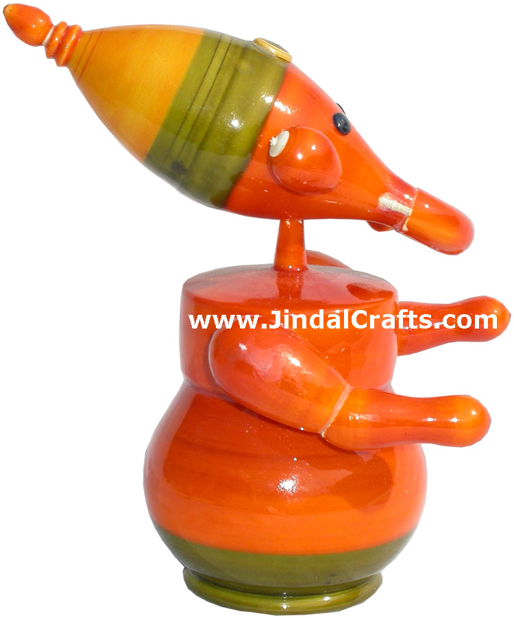 Hand Made Hand Painted Lord Ganesha India Religious Art