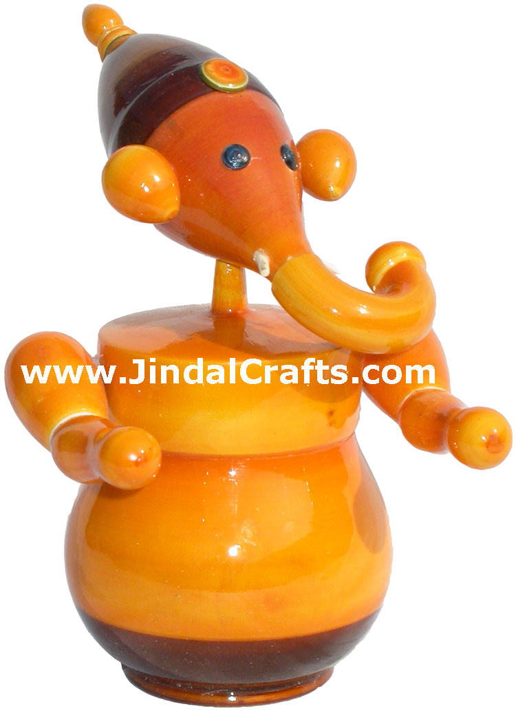 Hand Made Hand Painted Lord Ganesha India Religious Art