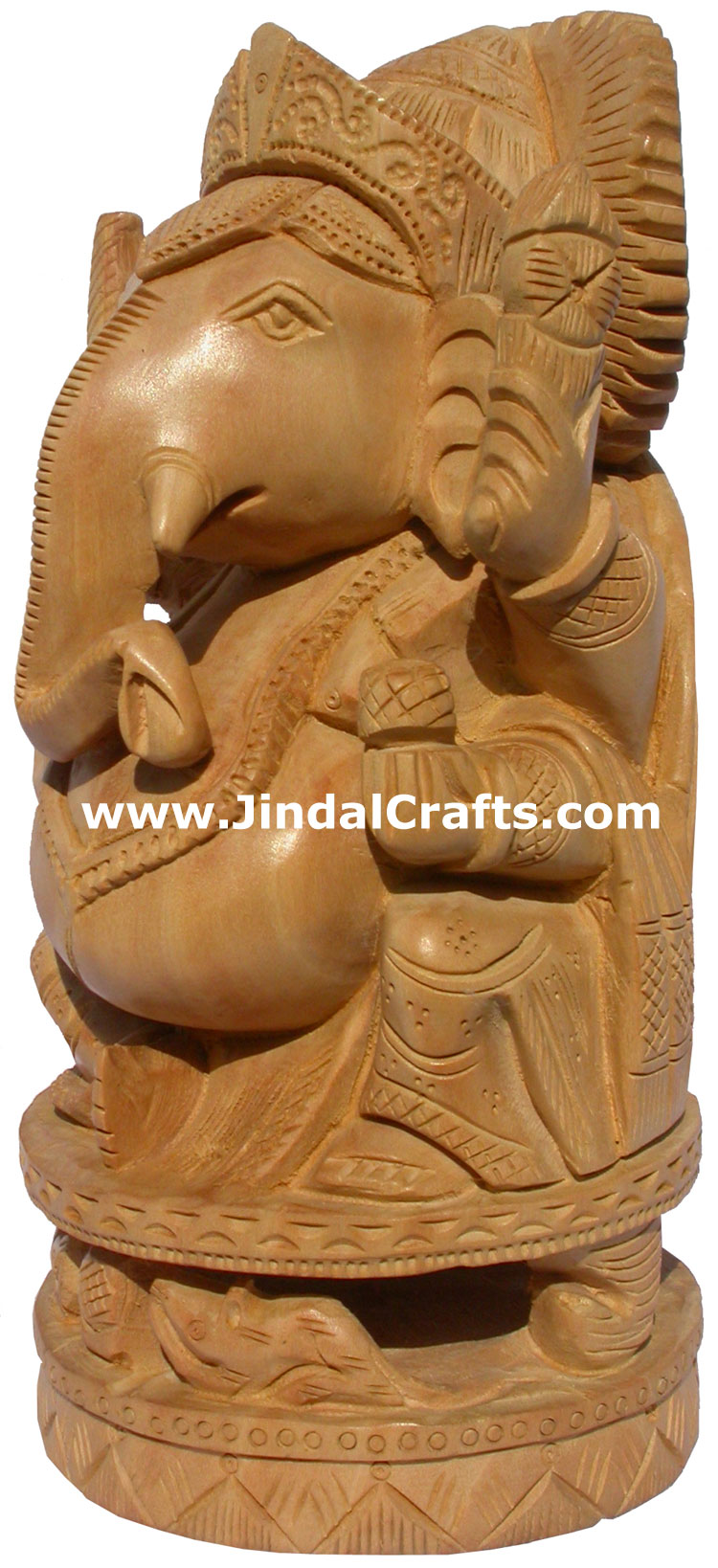 Hand Carved Elephant Sculpture Ganesha Hindu Art India Idol Murti Moorti Statues