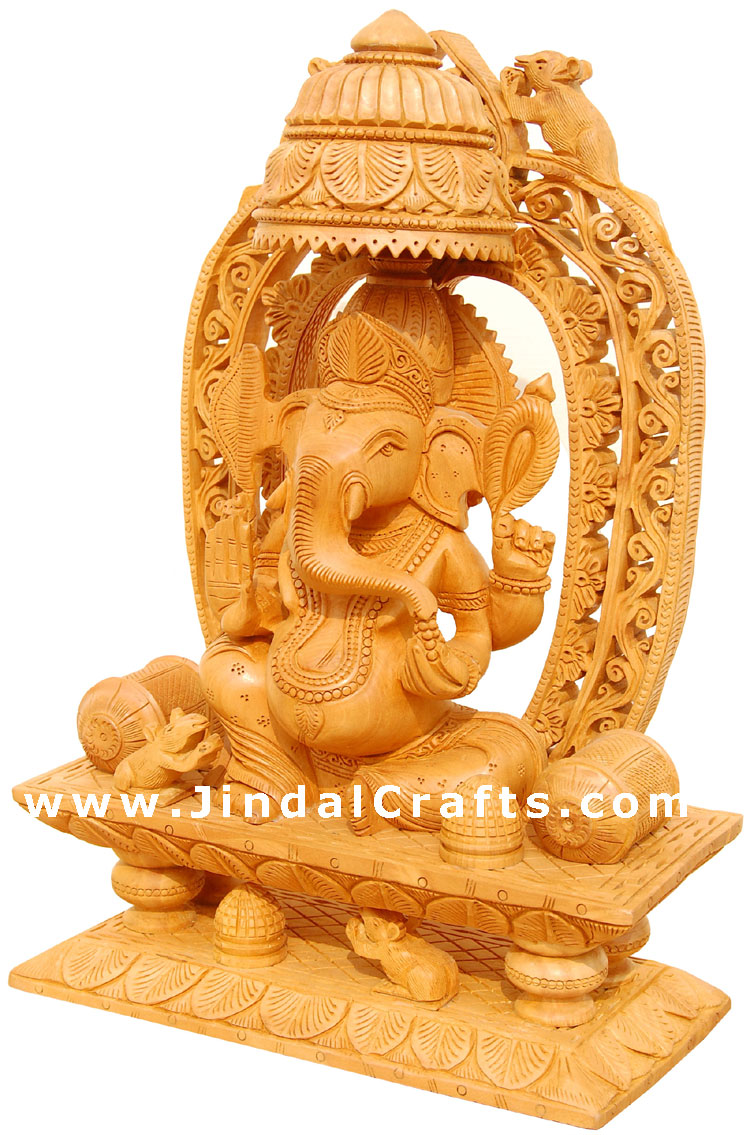 Handcrafted Ganesh - Indian Religious Artifact Home Art