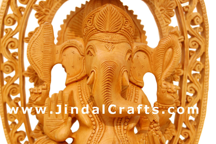 Handcrafted Ganesh - Indian Religious Artifact Home Art