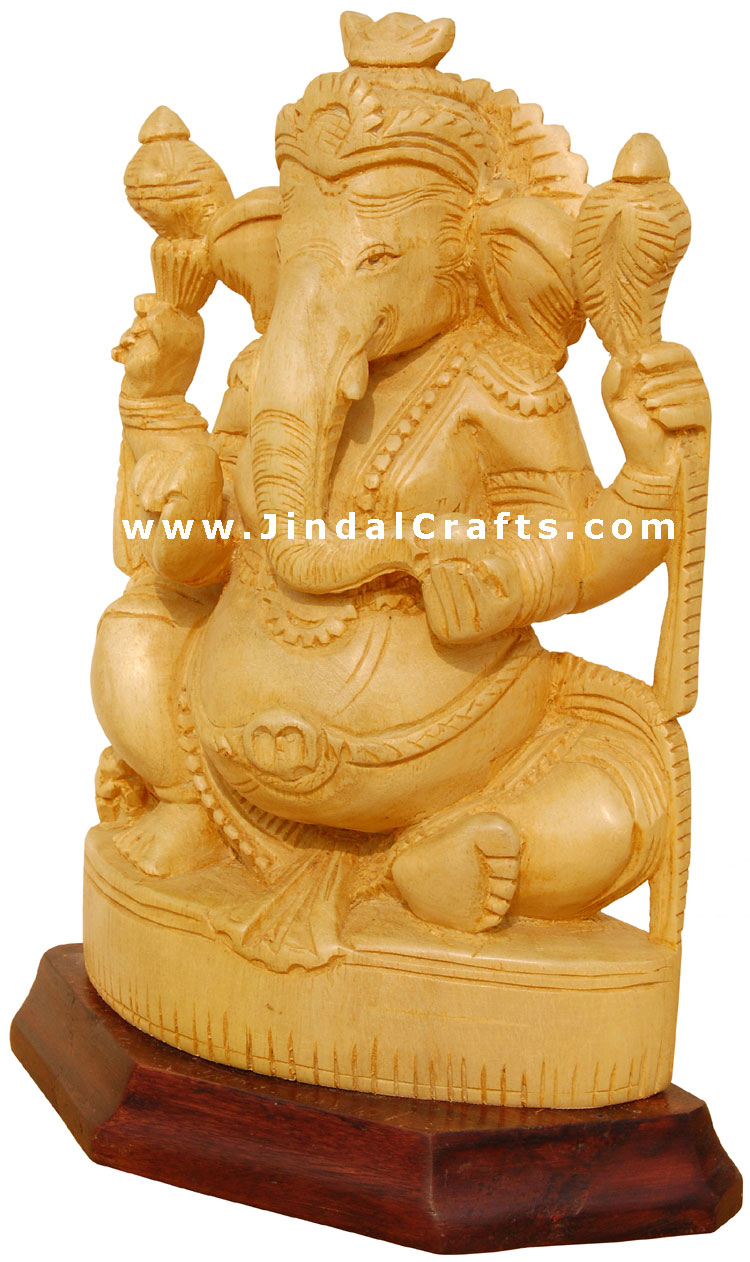 Ganesha - Handcrafted Hindu Sculpture Indian Fine Art Lord Ganpati Religious