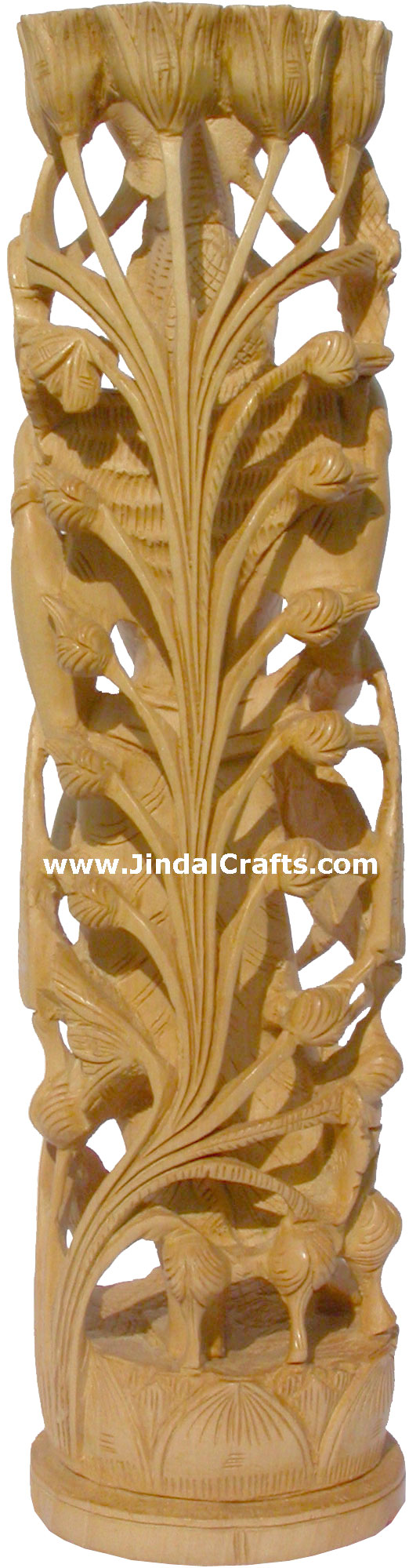 Wood Sculpture Goddess Saraswati Figure Indian Hindu Religious Artifacts Novica