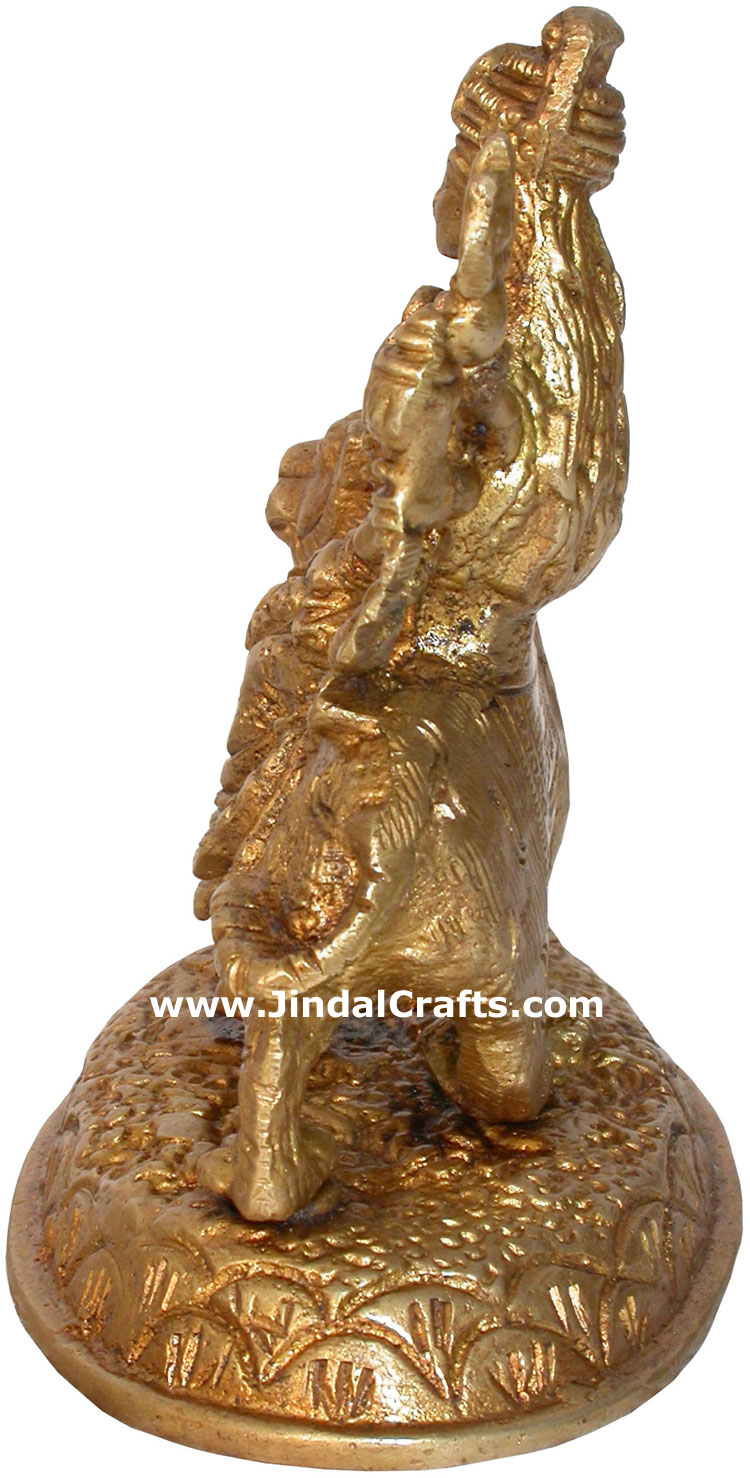 Hindu Deities Goddess Durga with Lion India Carving Art