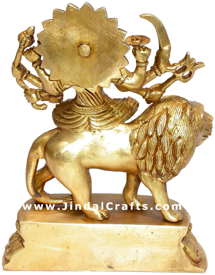 Durga Ji Indian Goddess Handmade Brass Artifact Hindu