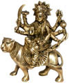 Maa Durga Vaishno Hindu Religious Statue India Artifact
