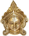 Durga Face Wall Hanging Indian Religious Goddess Home Decor Figurines Artifacts