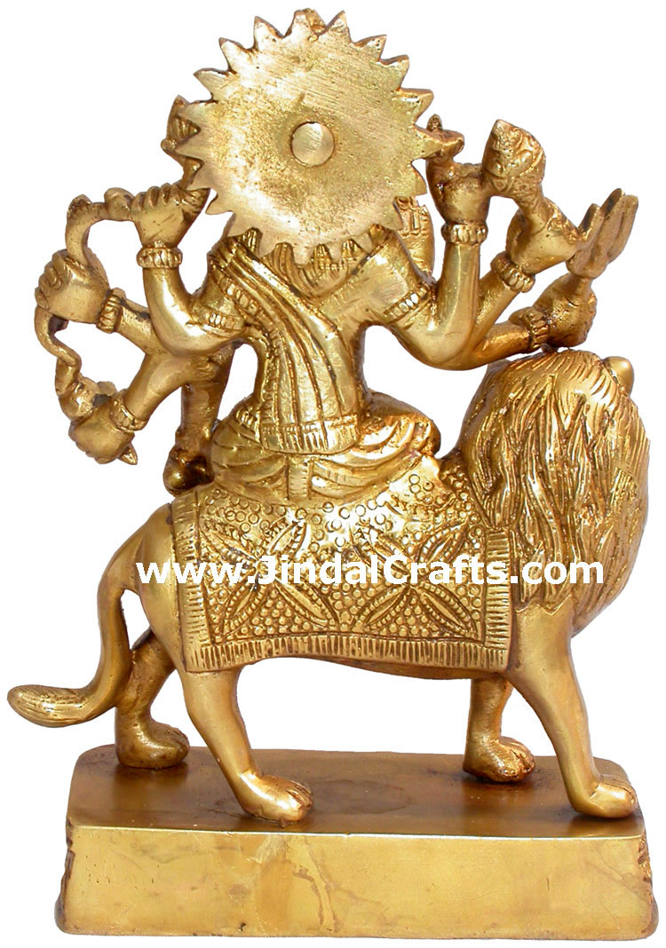 Maa Durga Kali Indian Goddess Figurines Brass Gifts Art