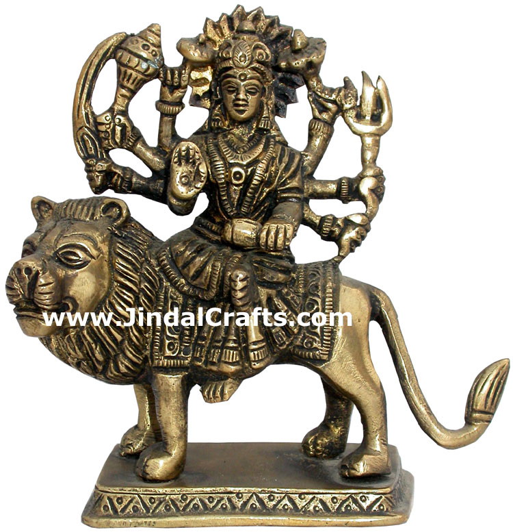 Maa Durga Goddess Vaishno Hindu Figurine Statue Idol Sculpture India Hindu Craft