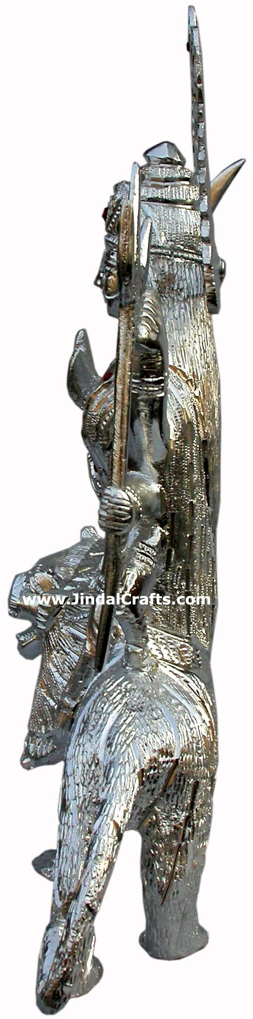 Durga - Hand Carved Indian Art Craft Handicraft Home Decor Aluminium Figurine