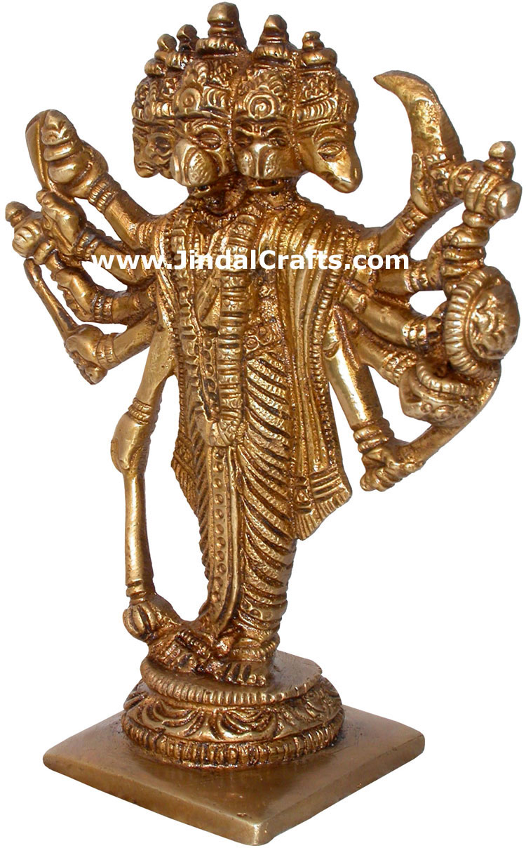 Hindu Deities God Garud India Brass Carving Artefact