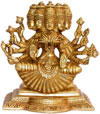 Gayatri Statue Hindu Goddess Brass Sculpture India Arts