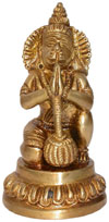 Hindu Deities Veer Hanuman India Brass Carving Artefact