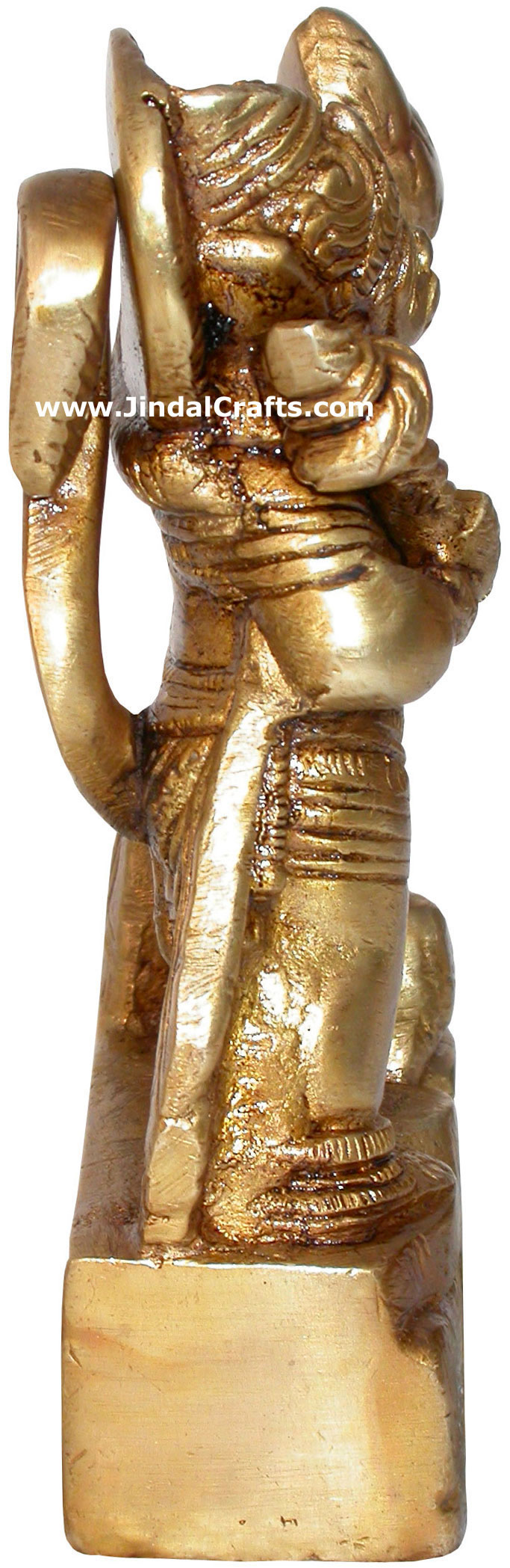 Hindu Deities Veer Hanuman India Brass Carving Artefact