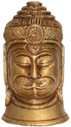 Hindu Deities Veer Hanuman India Brass Carving Artifact Sculpture Figurine Decor