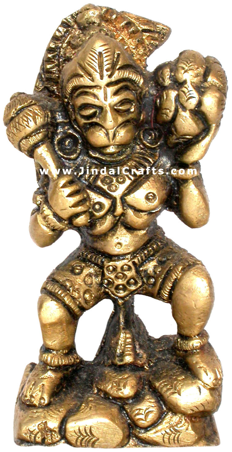Hindu God Hanuman Religious Figurine Art Indian Sculpture Home Decor Handicrafts