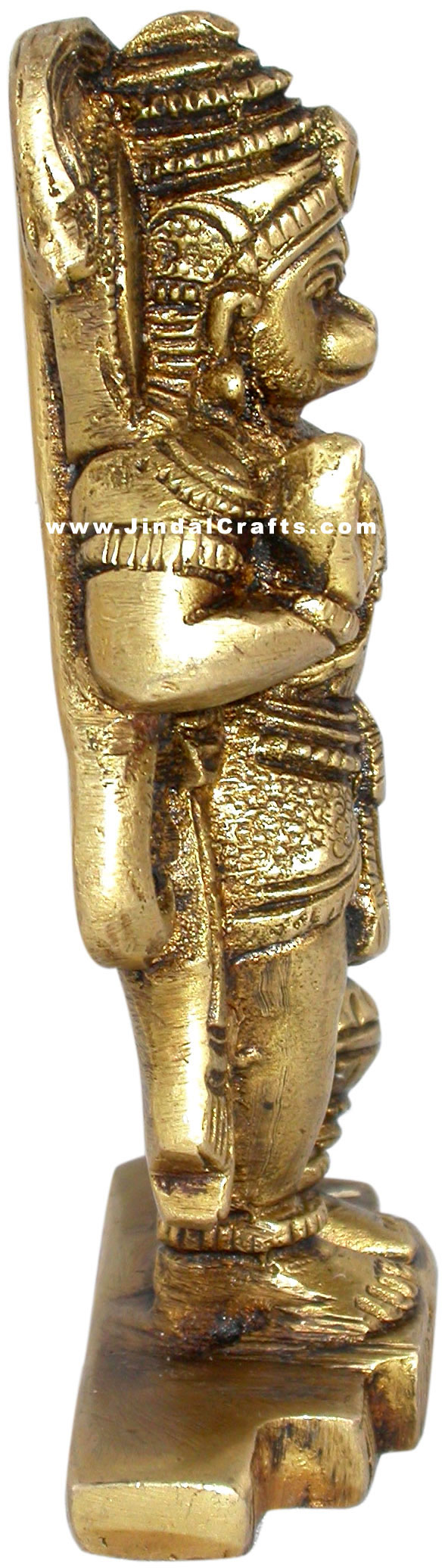 Lord Hanuman Indian God Brass Sculpture Hand Crafted
