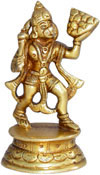 Handmade Brass Statue of Lord Hanuman India Brassware Handicraft Art Craft