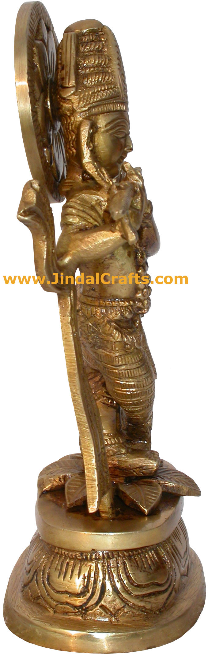 Hindu Deities Lord Krishna India Brass Carving Artefact