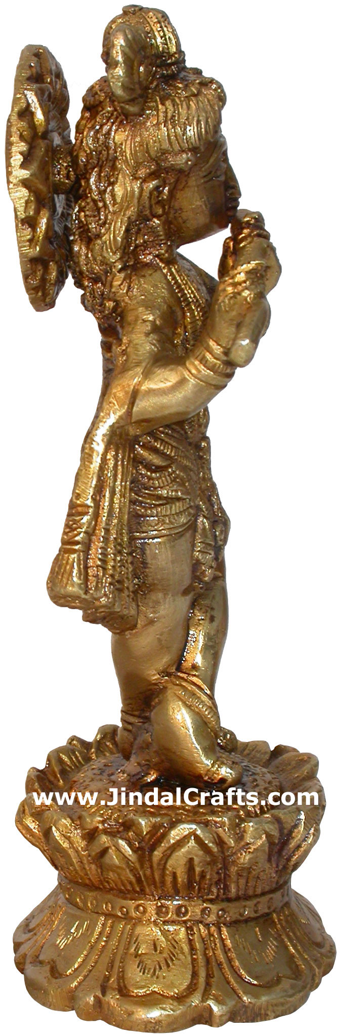 Hindu Deities Lord Krishna India Brass Carving Artefact