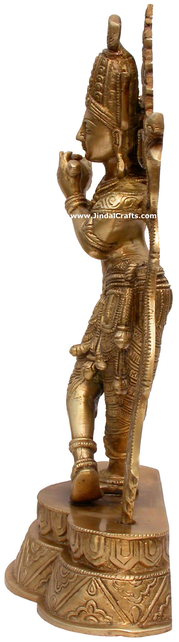 Hindu Deities Lord Krishna India Brass Carving Artefact