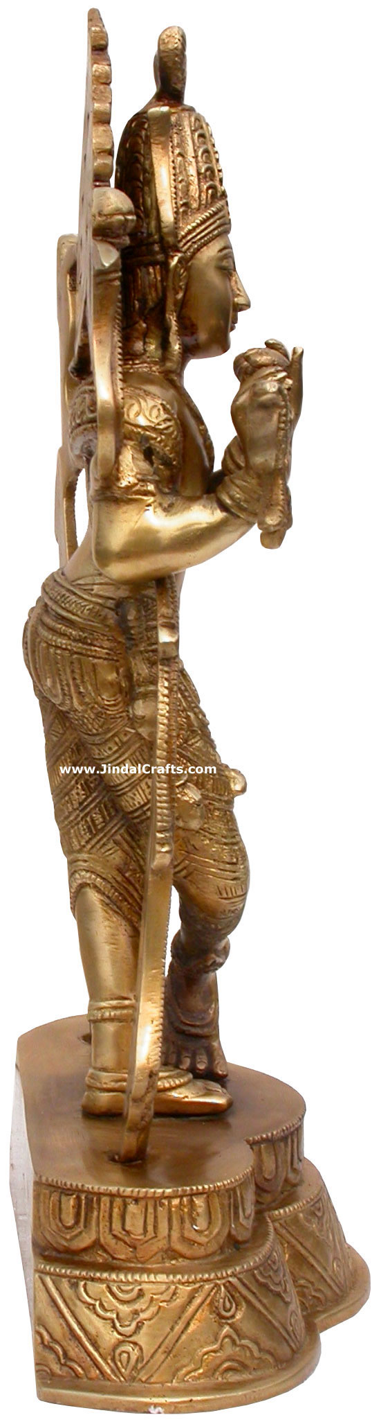 Hindu Deities Lord Krishna India Brass Carving Artefact