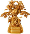 Lord Krishna Playing Flute Under Kadam Tree with Cow