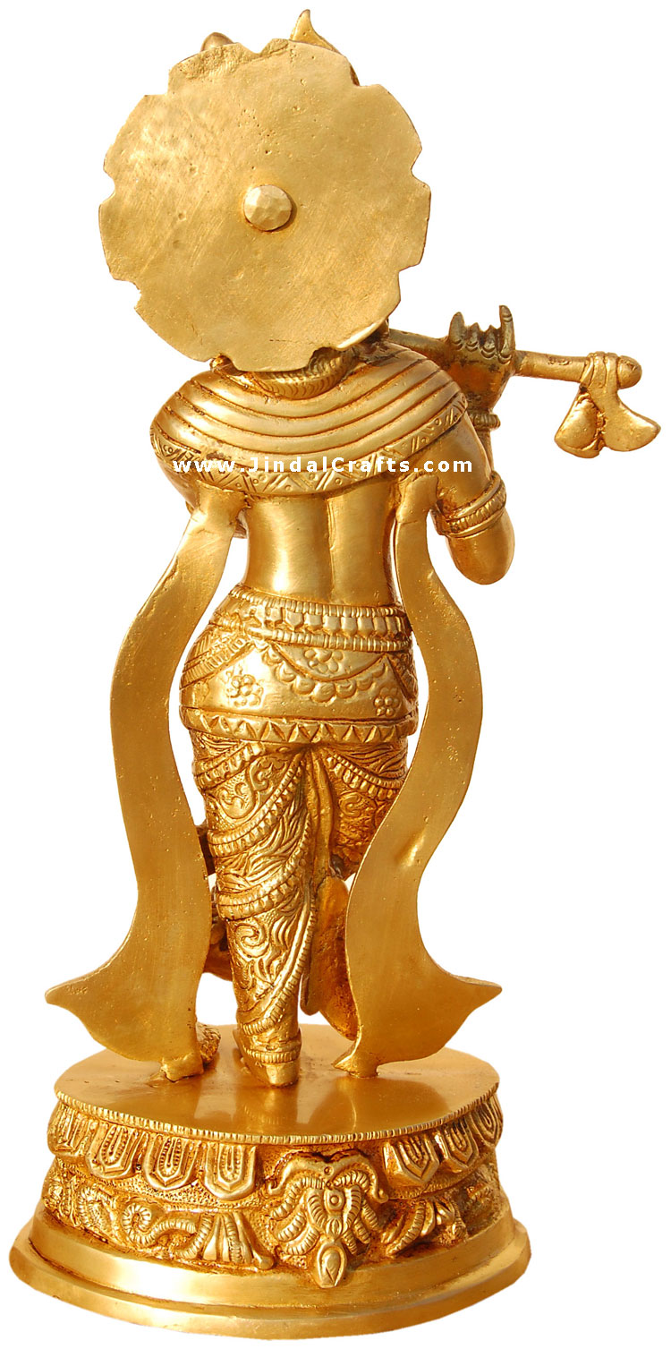 Lord Krishan Hindu Religious Figurine from India