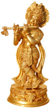 Lord Krishan Hindu Religious Figurine from India
