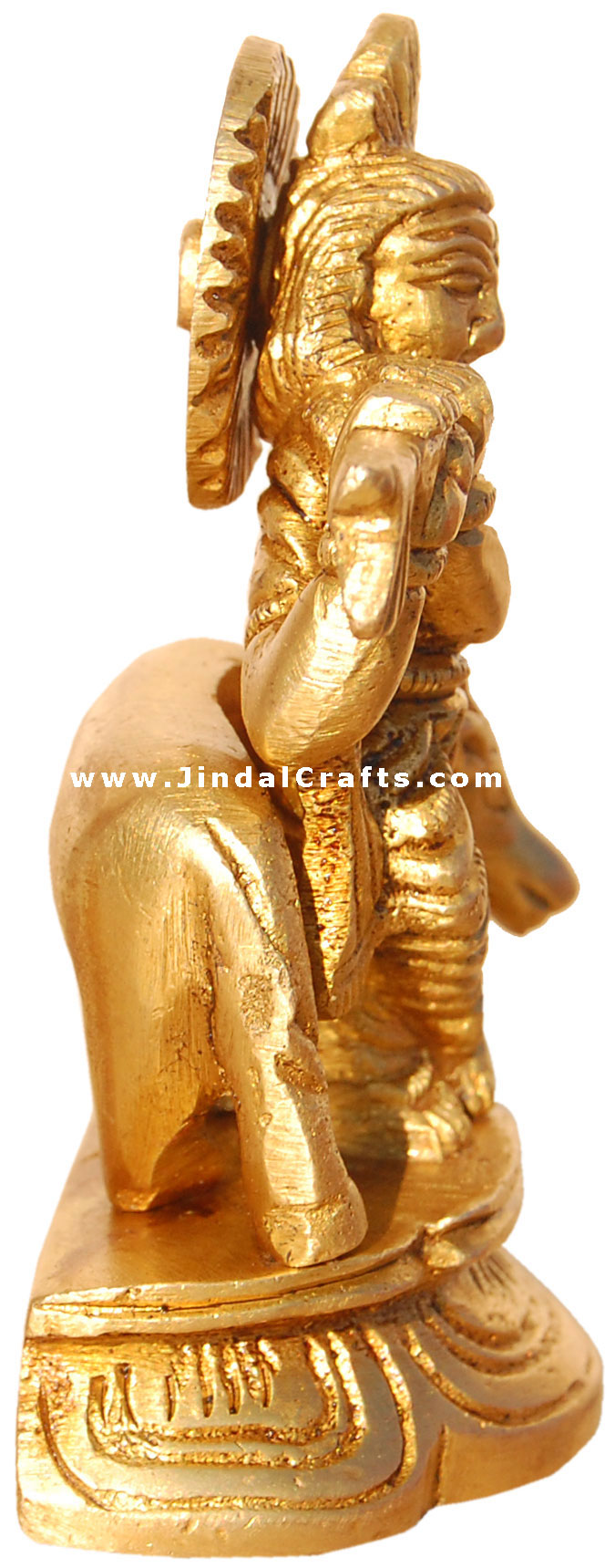 Lord Krishna in Happy Mood - Brass Made Hindu Sculpture