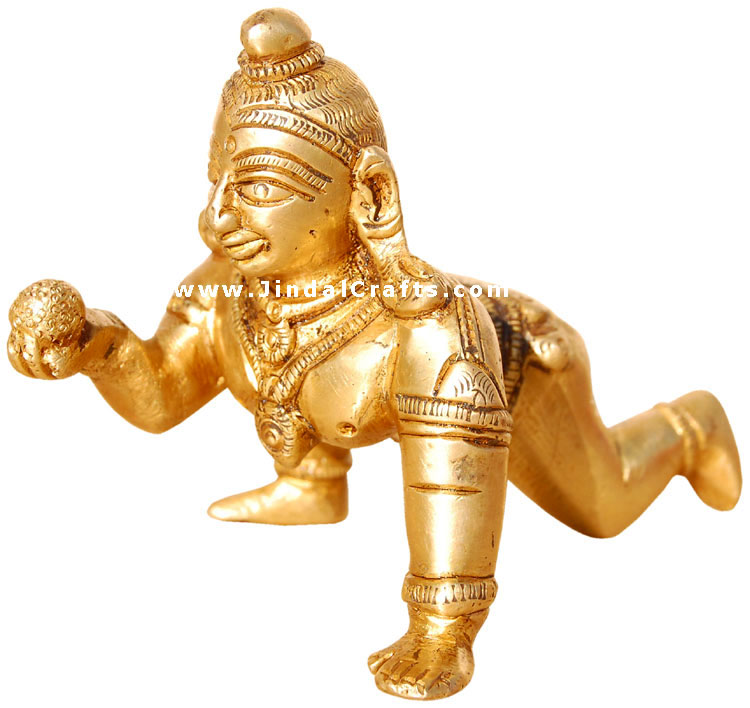 Bal Gopal Makhan Laddo Krishna Hindu Religious Artifact