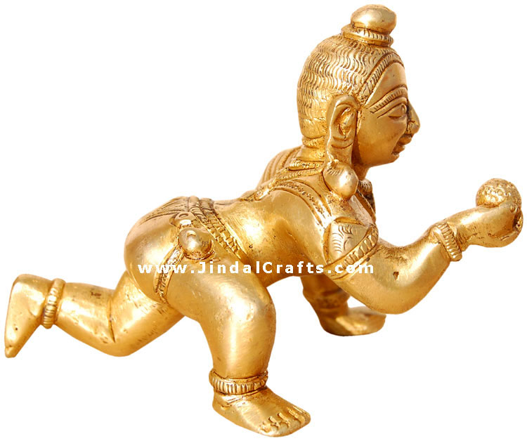 Bal Gopal Makhan Laddo Krishna Hindu Religious Artifact