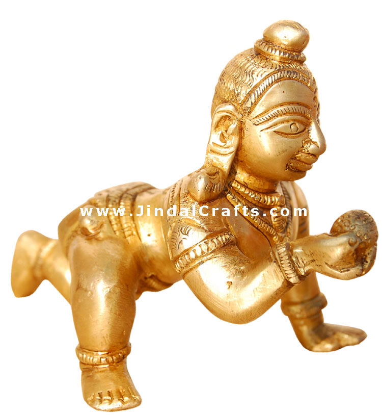 Bal Gopal Makhan Laddo Krishna Hindu Religious Artifact