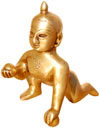 Laddoo Gopal Bal Gopal Krishna Idol Indian Hindu God